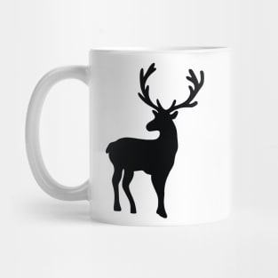 Black and white nordic deer Mug